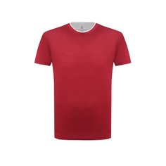 Футболка из шелка и хлопка Brunello Cucinelli