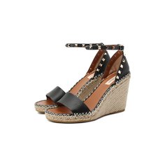 Кожаные босоножки Rockstud Double Valentino