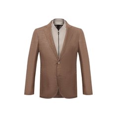 Пиджак из шерсти и шелка Corneliani
