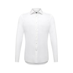 Сорочка из хлопка и льна Ermenegildo Zegna
