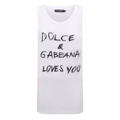 Хлопковая майка Dolce & Gabbana