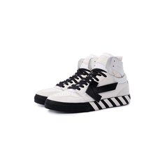 Кожаные кеды Vulcanized Off-White