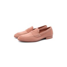 Замшевые лоферы Santoni