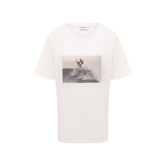 Хлопковая футболка Saint Laurent