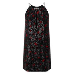 Платье с пайетками Saint Laurent