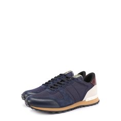 Комбинированные кроссовки Rockrunner с контрастной отделкой Valentino