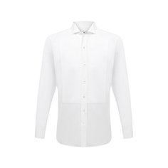 Хлопковая сорочка под смокинг с воротником бабочка Ermenegildo Zegna