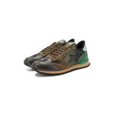 Кожаные кроссовки Rockrunner Valentino