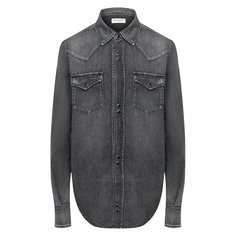 Хлопковая рубашка Saint Laurent