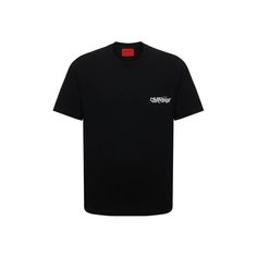 Хлопковая футболка HUGO