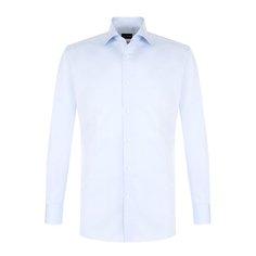 Хлопковая сорочка с воротником акула Ermenegildo Zegna