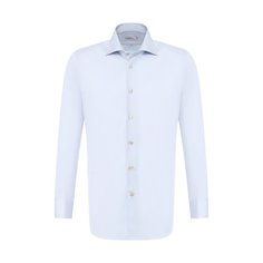 Хлопковая рубашка с воротником кент Kiton