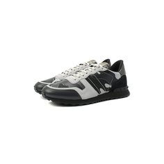 Комбинированные кроссовки Rockrunner Camouflage Valentino