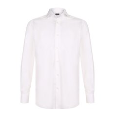 Хлопковая сорочка с воротником акула Ermenegildo Zegna