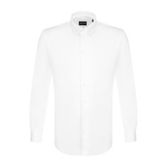 Хлопковая рубашка с воротником кент Giorgio Armani