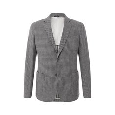 Однобортный пиджак из смеси шерсти и кашемира Giorgio Armani