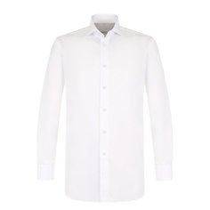 Хлопковая сорочка с воротником акула Brioni