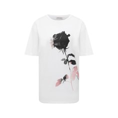 Хлопковая футболка Alexander McQueen
