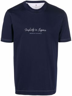 Brunello Cucinelli футболка с логотипом