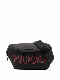 HUGO поясная сумка из переработанного полиэстера с логотипом