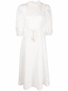 ZIMMERMANN платье миди Lola с вышивкой