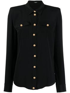 Balmain рубашка Georgette