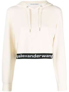 Alexander Wang вельветовое худи с логотипом