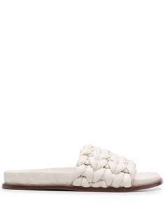 Chloé плетеные шлепанцы