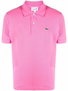 Lacoste рубашка поло с нашивкой-логотипом