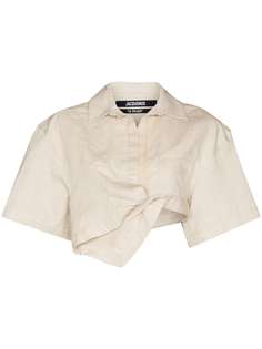 Jacquemus укороченная рубашка Capri с короткими рукавами