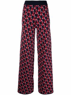 LANVIN брюки с принтом