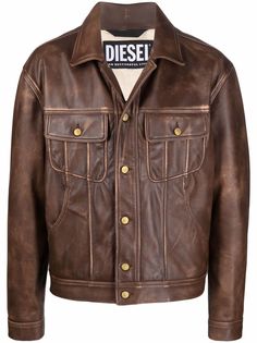 Diesel куртка с эффектом потертости