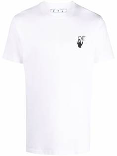 Off-White футболка Hands-Off с логотипом
