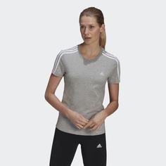 Футболка Essentials Slim 3-Stripes adidas Sportswear