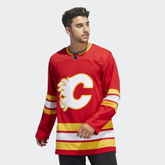 Оригинальный хоккейный свитер Flames Home adidas Performance
