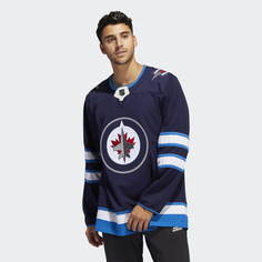 Оригинальный хоккейный свитер Jets Home adidas Performance