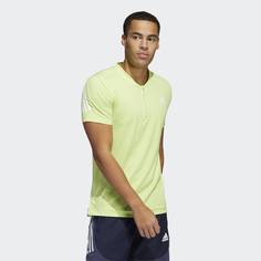 Футболка для фитнеса AEROREADY Lyte Ryde Zip adidas Performance