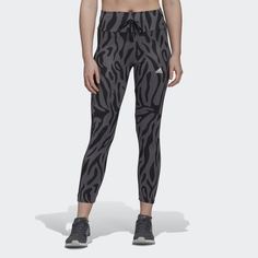Леггинсы Running Essentials Tiger Print 7/8 adidas Performance