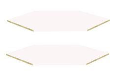 Комплект полок в угловой шкаф Оскар Hoff