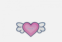 Палетка теней Сердце "super girl" Martinelia