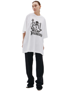 Футболка с принтом The Devil Vetements