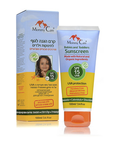 Mommy Care Органический солнцезащитный крем для тела SPF15 0+, 100 мл.