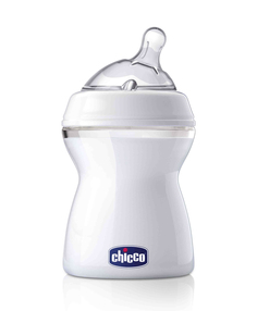 Chicco Natural Feeling Бутылочка для кормления, 250 мл, цвет белый