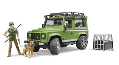 Bruder Внедорожник Land Rover Defender с фигуркой и собакой