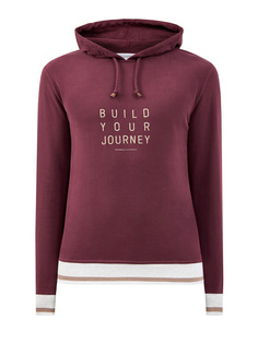 Худи из мягкого хлопка с вышивкой Build Your Journey Brunello Cucinelli