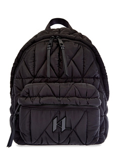 Стеганый рюкзак K/Studio из матового нейлона с монограммой Karl Lagerfeld