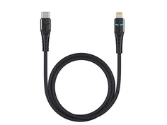 Аксессуар Deppa Type-C - Lightning LED 1.2m Black 72297