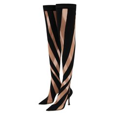 Текстильные ботфорты Sock Jimmy Choo / Mugler Jimmy Choo