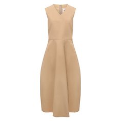 Платье изо льна и хлопка Jil Sander