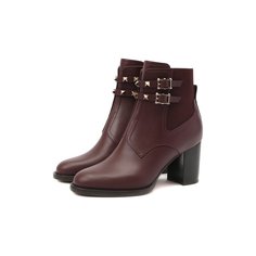 Кожаные ботильоны Rockstud Valentino